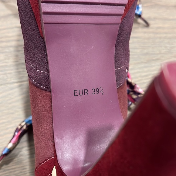 Cute Poetic Licence maroon platform heels - Picture 5 of 5